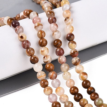 Натуральное дерево каменным кружевом бисер нитей, круглые