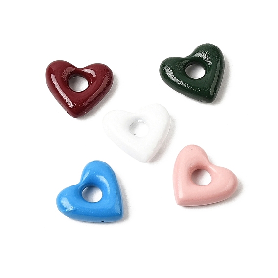 Латунь эмаль подвески, без свинца и без кадмия, сердце прелести