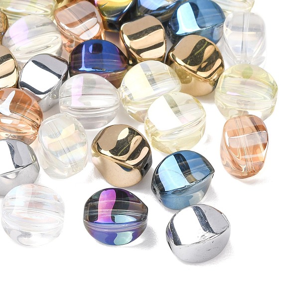 Гальванические стеклянные бусины, тыква