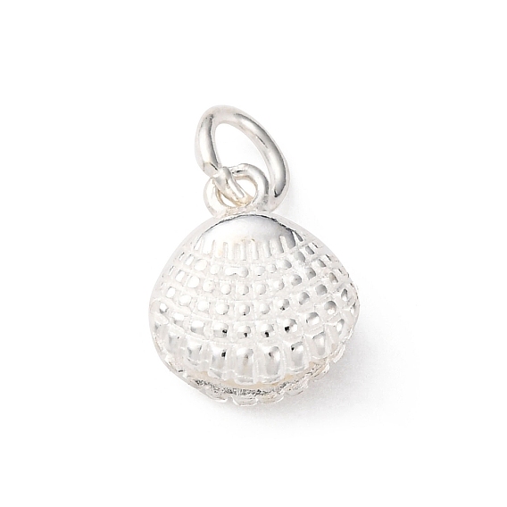 925 подвески в форме ракушки из стерлингового серебра, с прыжковых колец