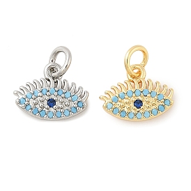 Латунные микро проложить кубического циркония подвески, без кадмия, без никеля и без свинца, Злые чары глаз, с целью перехода в кольце