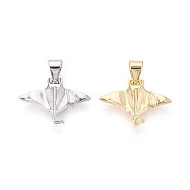 Латунные подвески, Подвески в виде ската/рыбы