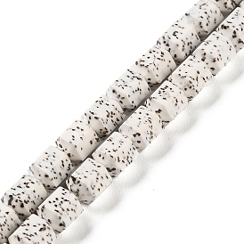Brins de perles en porcelaine faites à la main imitation bodhi, hexagone
