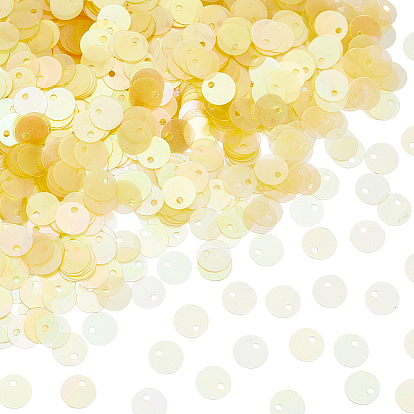 2400Подвески из ПВХ с пайетками/пайетками, плоско-круглые