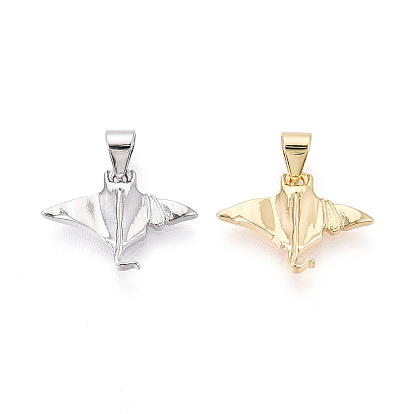 Латунные подвески, Подвески в виде ската/рыбы