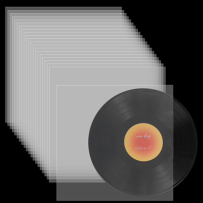 Защитные чехлы для пластиковых пакетов, для коллекции виниловых альбомов, квадратный