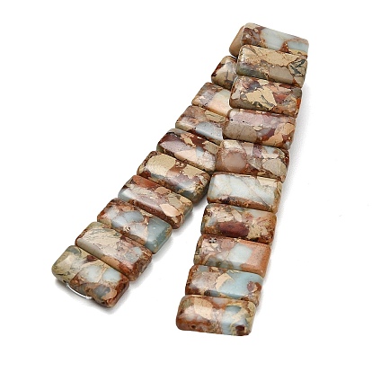 Натуральный камень Шушан бисер нитей, прямоугольные, 2-луночное