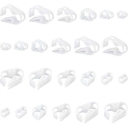 Ahademaker 24шт 6 стиль pom пластиковый шланг регуляторы расхода, роберт зажимы, хомут для остановки воды