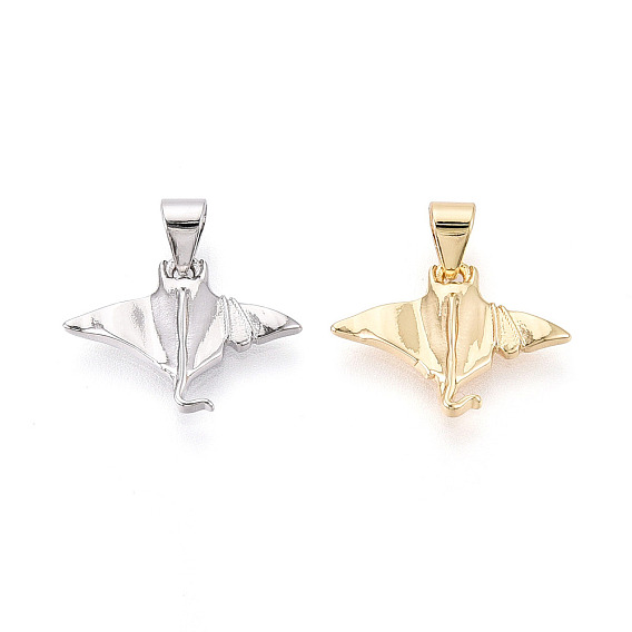 Латунные подвески, Подвески в виде ската/рыбы