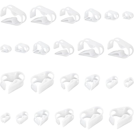 Ahademaker 24шт 6 стиль pom пластиковый шланг регуляторы расхода, роберт зажимы, хомут для остановки воды