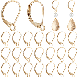 50 шт. латунные серьги с рычагом