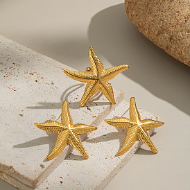 Кольца-манжеты из нержавеющей стали с текстурой в виде морской звезды