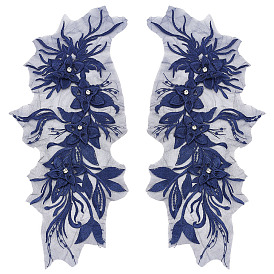 2 шт. химическое волокно, утюжок, акрил, вышивка, кружевной воротник, аксессуары для шитья одежды, цветок