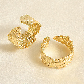 304 открытые кольца-манжеты из нержавеющей стали для женщин, лист