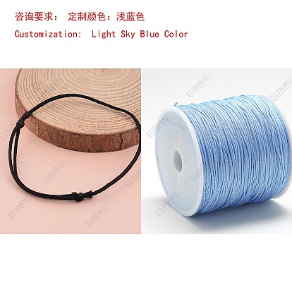 Fabricación de brazaletes de cuerda de nylon ajustable