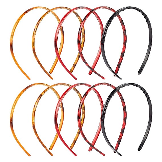 Plastic Hair Band Findings, Round