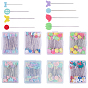 Iron Head Pins, Straight Pins, Dressmaker Pins, Sewing Pin for DIY Sewing Crafts, with Plastic, Mixed Shapes