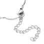 304 Stainless Steel Curved Bar Link Chain Necklaces