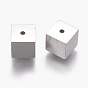 304 Stainless Steel Chain Terminators, Cord Ends, End Caps, Cube