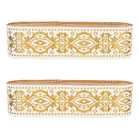 Вышивка полиэфирными лентами в этническом стиле, жаккардовая лента с цветочным узором, аксессуары для одежды