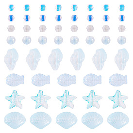 89g 6 стили прозрачная аэрозольная краска стеклянные шарики, разнообразные