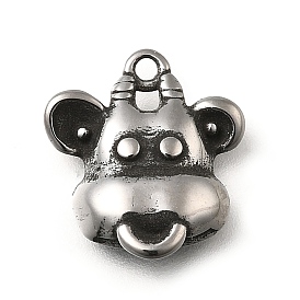 Ретро 304 подвески из нержавеющей стали, амулеты для скота