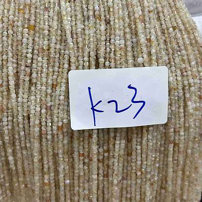 Природный цитрин бисер нитей, кубические