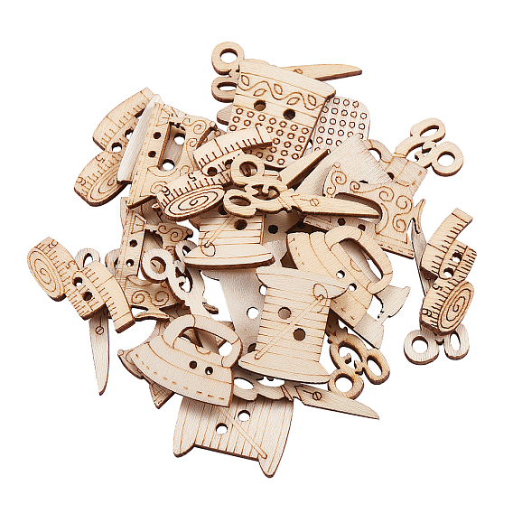 Незавершенные украшения из дерева, поделки товары для рукоделия, выдолбить смешанную форму