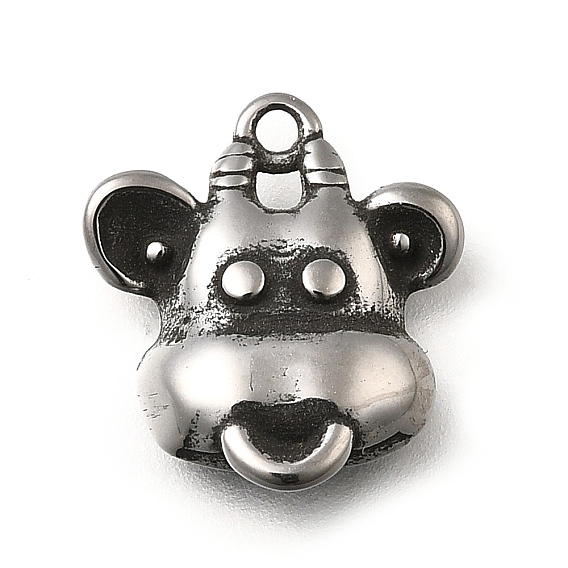 Ретро 304 подвески из нержавеющей стали, амулеты для скота