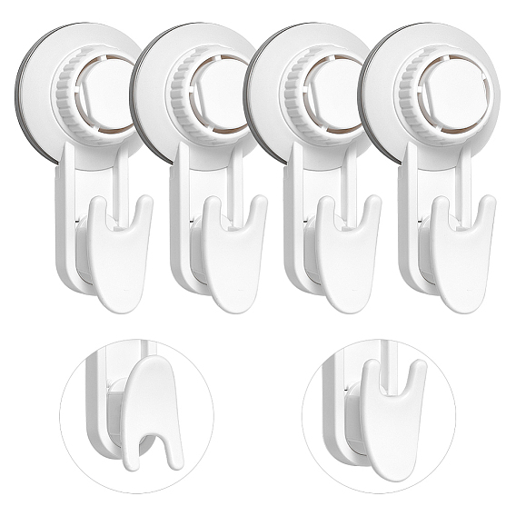 Вешалки с крючками на присоске из АБС-пластика, сверхмощные присоски, настенные держатели для удочек