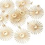 SHEGRACE Brass Pendants, Sun Charms, Cadmium Free & Lead Free & Nickel Free