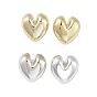 Пластиковые серьги-гвоздики Heart ccb для женщин, с 304 штифта из нержавеющей стали