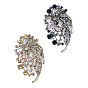 Alliage avec broche en strass, feuille