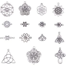 Tibetan Style Alloy Pendants, Mixed Shapes