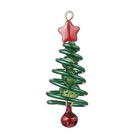 Стеклянные подвески, рождественская елка с колокольчиком, с 304 петлей из нержавеющей стали, граненые