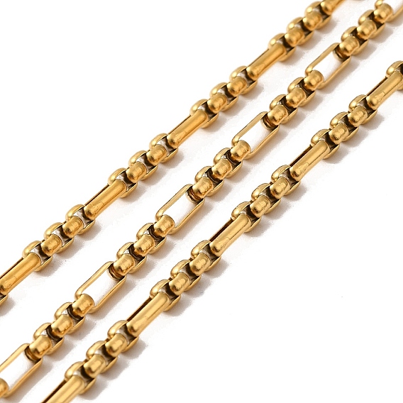 Ионное покрытие (ip) 304 цепи Фигаро из нержавеющей стали, с катушкой, несварные