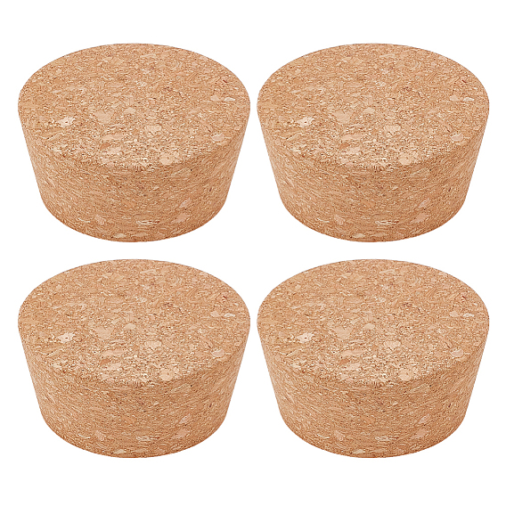 Cork Bottle Stopper, Flat Round