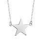 925 ожерелье с подвеской из стерлингового серебра, с печатью s925, звезда