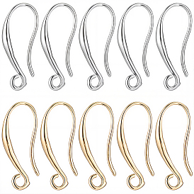 40 шт. 2 цвета латунные крючки для сережек