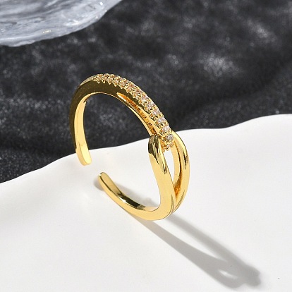 Латунные микро проложить пальцев кольца кубического циркония, долговечный, стойки покрытие, без свинца и без кадмия