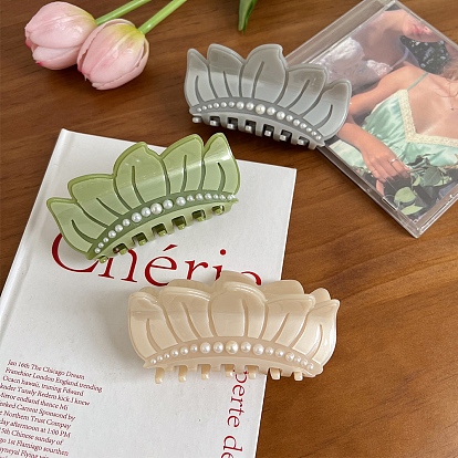 Cellulose Acetate Claw Hair Clips, Flower
