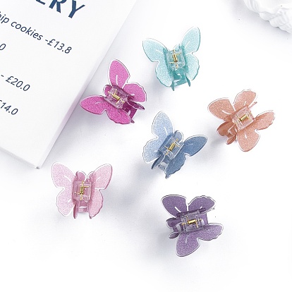 Butterfly PVC Claw Hair Clips, Hair Accessories for Women & Girls