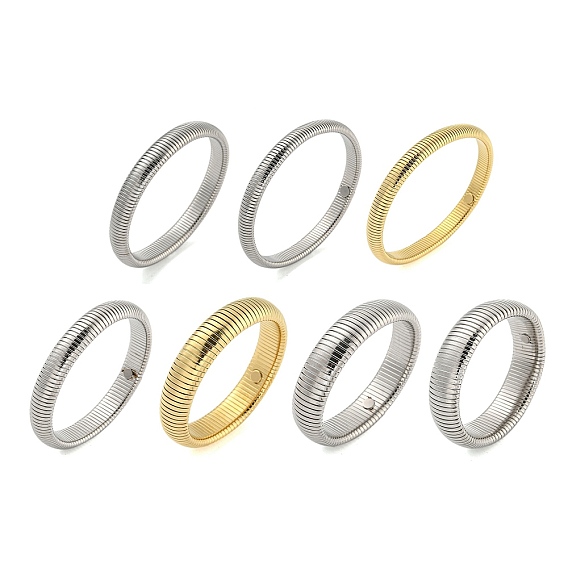 304 пружинные браслеты из нержавеющей стали для женщин и мужчин