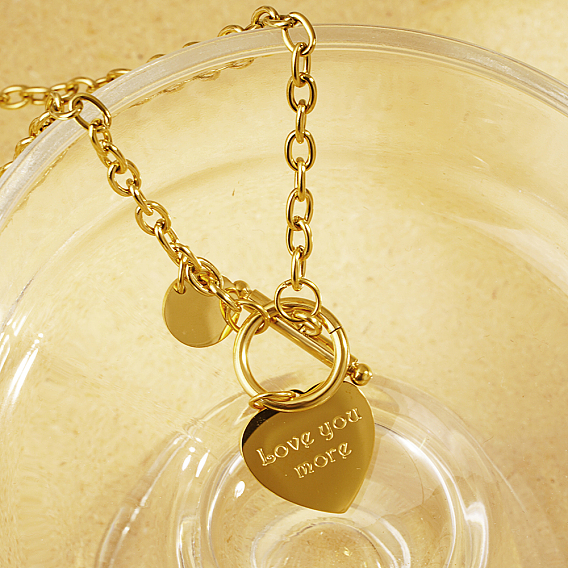 Подвеска в форме сердца из нержавеющей стали, цепочка или ожерелье для женщин на каждый день