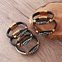 Pulseras vintage de dos tonos con cordón trenzado de cuero sintético y cuentas de arroz dzi estilo tibetano., con 9 cierres magnéticos de acero inoxidable, dorado