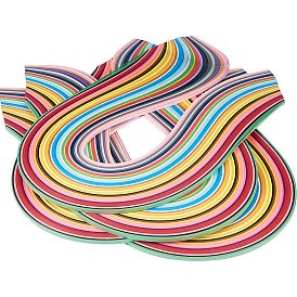 PandaHall Elite Rectangle 36 Colors Quilling Paper Strips