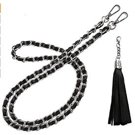 Alloy Bag Chain Strap, with Swivel Clasps and Tassel, for Bag Chain Replacement Accessories