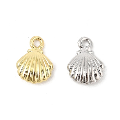 Латунные подвески, подвески в форме ракушек, стойки покрытие, долговечный, без свинца и без кадмия