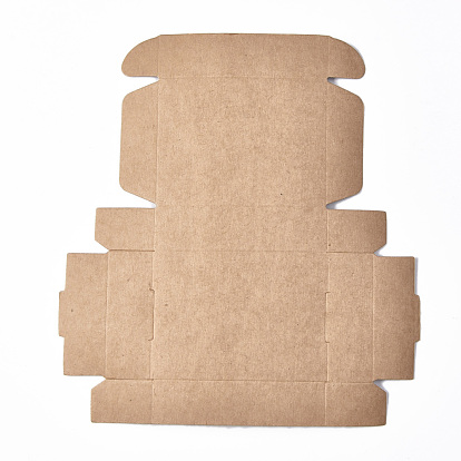 Kraft Paper Gift Box, Shipping Boxes, Folding Boxes, Square