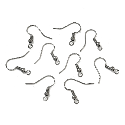 Латунные крючки для сережек, провод уха, с горизонтальной петлей